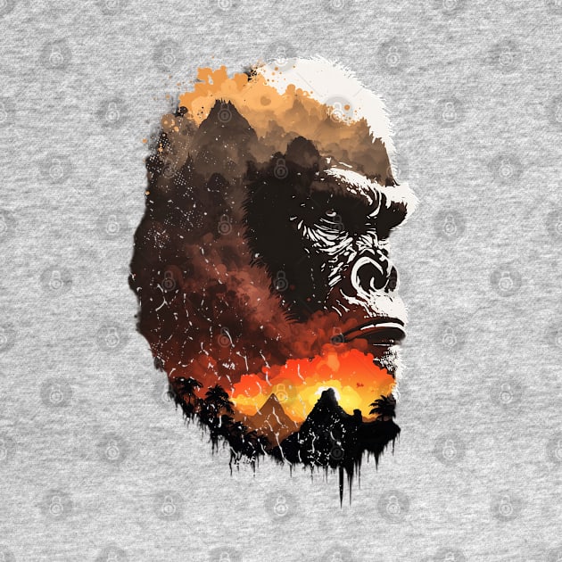 Silverback Gorilla Monkey Mountain Gorilla by BurunduXX-Factory